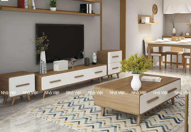 Một số thông tin về kích thước kích trà sofa phòng khách Bàn kệ ti vi mã 51