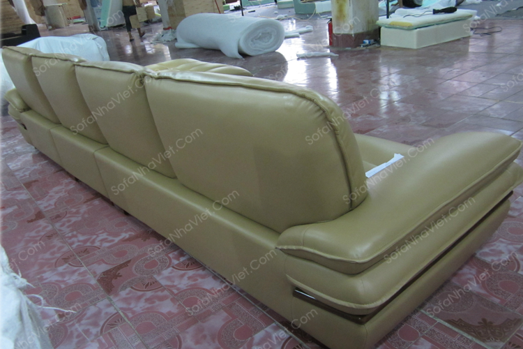 Bộ bàn ghế sofa da phòng khách chất lượng tốt Sofa da mã 55