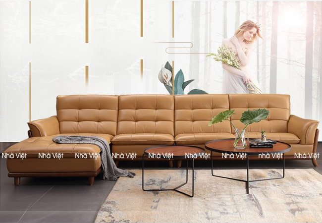 Mẫu sofa cao cấp thể hiện đẳng cấp từ thương hiệu Nhà Việt Sofa da DH 168