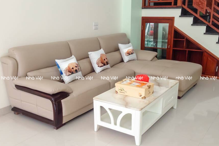 Bàn giao sofa da góc cho bác vui - TP. Thanh Hóa 111111