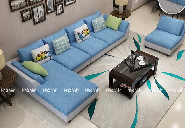 Cung cấp đóng mới sofa theo chất liệu tự chọn Sofa nỉ mã 0103
