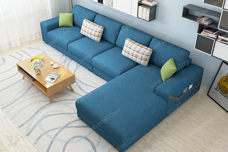 Mẫu sofa nỉ cao cấp mới nhất hiện nay Sofa nỉ mã 067