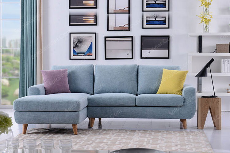 Ban ghe sofa vai bo gia re Sofa vải mã 314