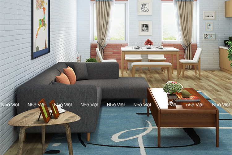 Salong vải cao cấp Sofa vải mã 323