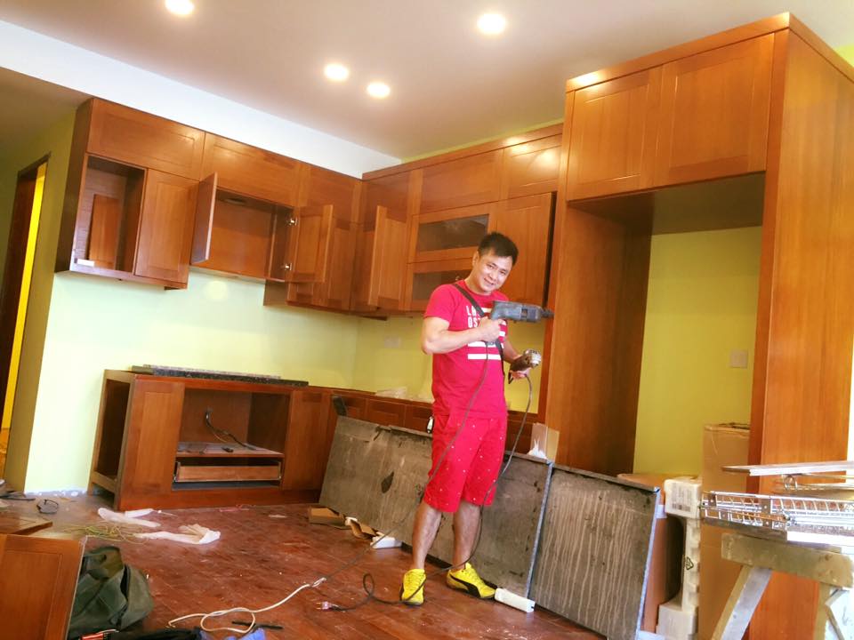 Ghé thăm căn hộ đang hoàn thiện của tự long Ghé thăm căn hộ đang hoàn thiện của tự long 3