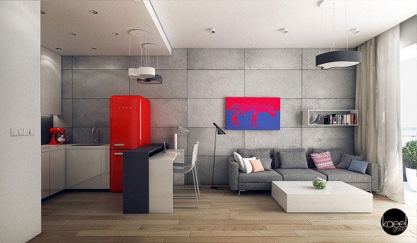 Thiết kế phòng khách cho căn hộ chung cư nhỏ 1