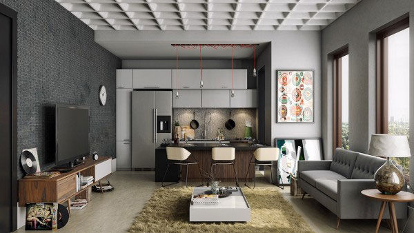 Thiết kế phòng khách cho căn hộ chung cư nhỏ 2