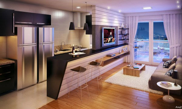 Thiết kế phòng khách cho căn hộ chung cư nhỏ 3