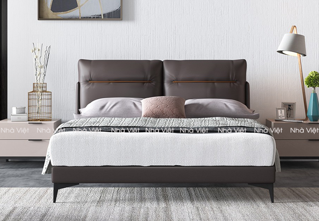 Giường ngủ bọc da ấn tượng từ cái nhìn đầu tiên Giường Da Ruma A15