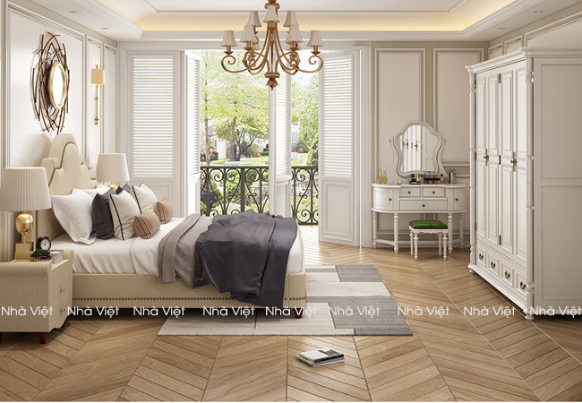 Mẫu giường ngủ bọc vải đẹp Giường Da Casa A18