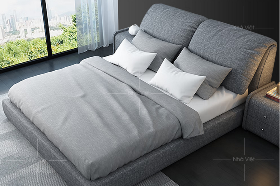 Giường ngủ bọc vải Olay L024
