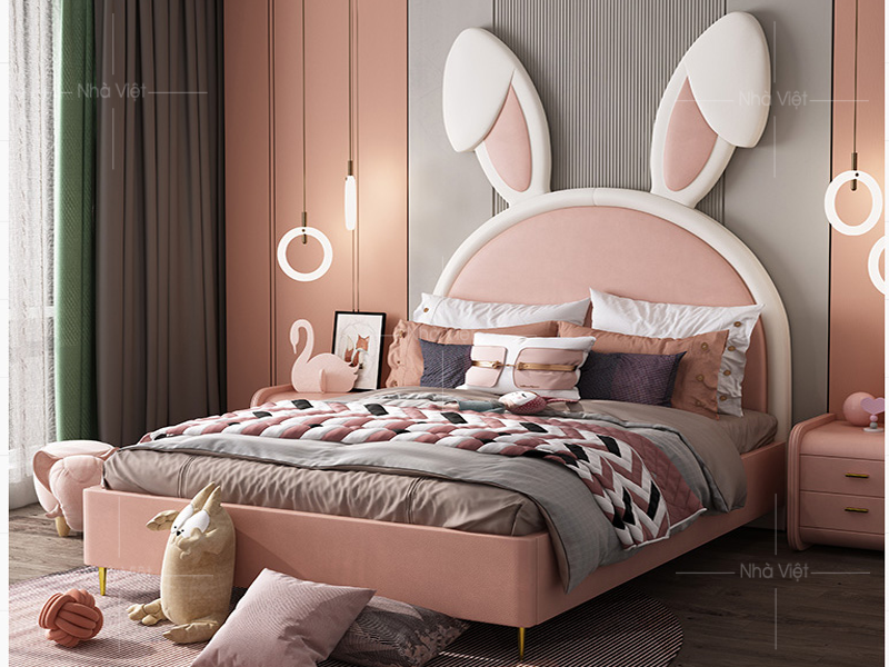 Giường ngủ tay thỏ Hury H04