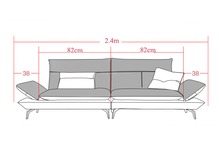 Sofa cao cấp bọc vải mã T902