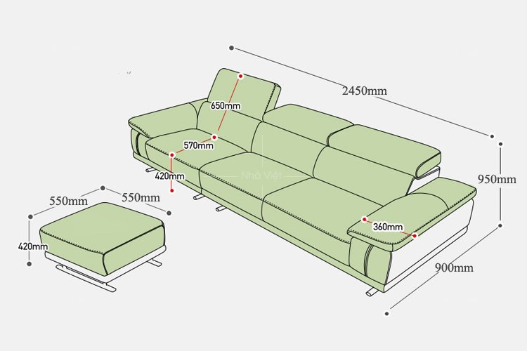 Sofa cao cấp mã 111