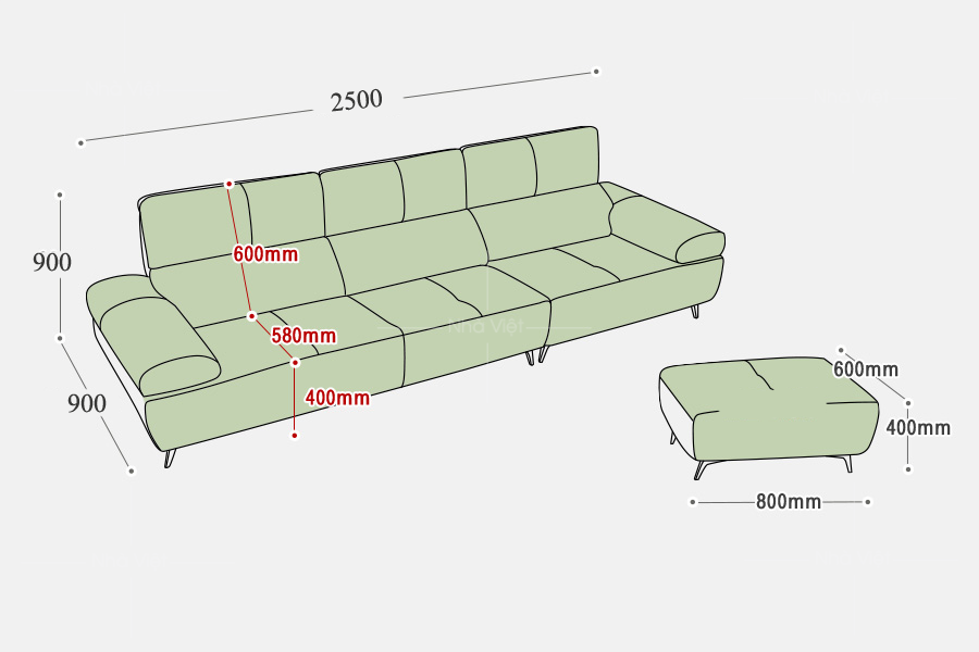 Sofa cao cấp bọc da T116