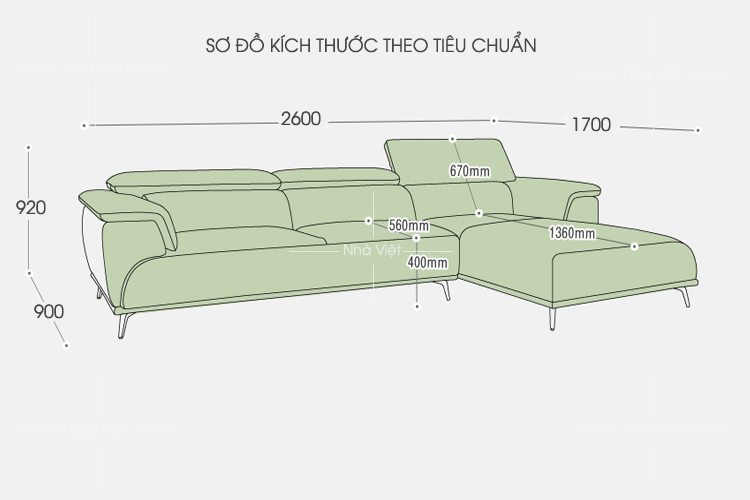 Sofa cao cấp dạng góc mã 123