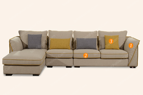 Bàn ghế sofa cao cấp bọc vải nhập khẩu Sofa cao cấp mã 801