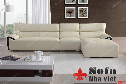Bộ bàn ghế sofa cao cấp bọc da kiểu dáng chữ L Sofa cao cấp mã 807