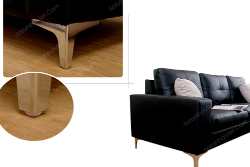 Ghế sofa cao cấp góc nhỏ chân inox cao 13cm Sofa cao cấp mã 909