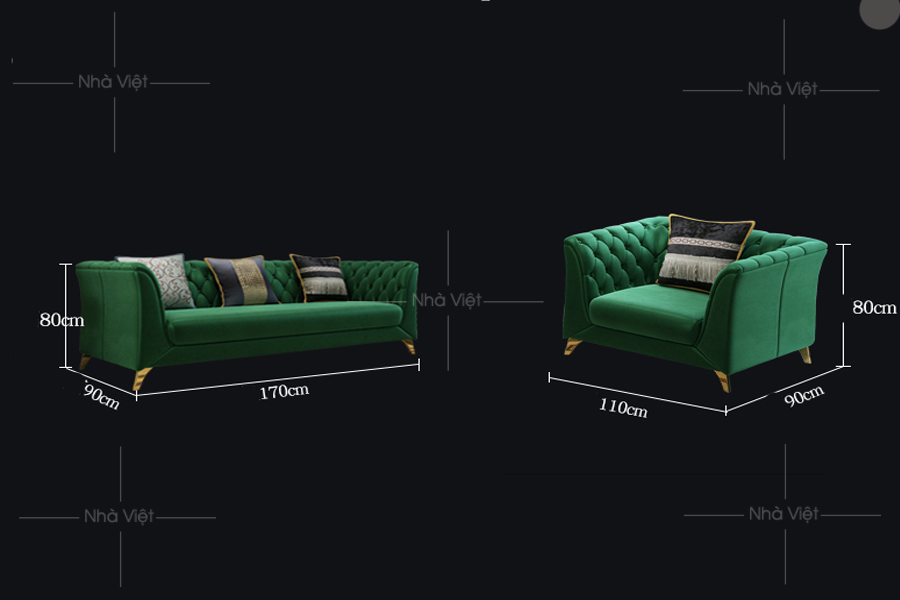 Sofa cổ điển châu âu Doric 08