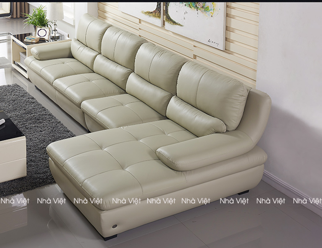 Bộ ghế sofa da tô thêm sự hiện đại cho phòng khách Sofa da DH 175