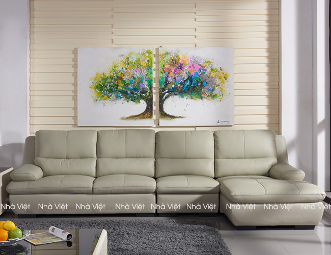 Bộ ghế sofa da tô thêm sự hiện đại cho phòng khách Sofa da DH 175