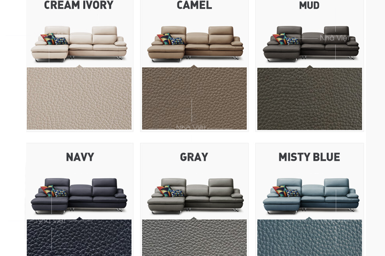 Sofa da cao cấp giá rẻ bọc da Indonesia chân inox Sofa da DH 028