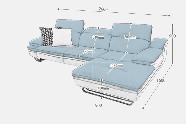 Sofa da cao cấp giá rẻ bọc da Indonesia chân inox Sofa da DH 028