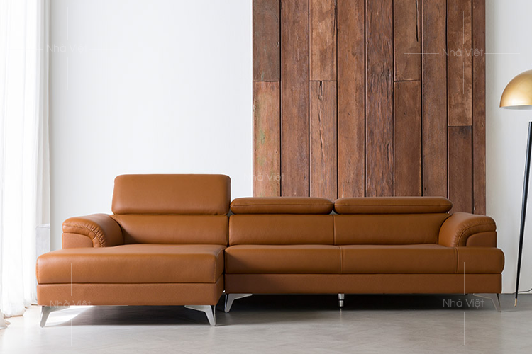 Kinh doanh sofa trong mùa dịch và tham vọng sofa Nhà Việt Sofa da góc chữ L DH-28