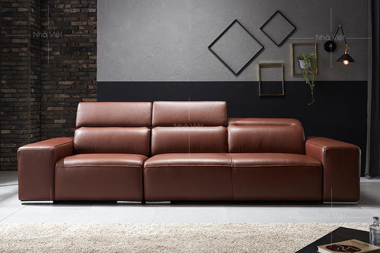 Sofa da phòng khách hẹp DH-38