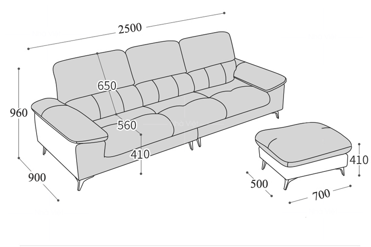 Sofa da giá rẻ DH-06