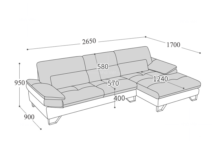 Sofa da cao cấp Danil DH60