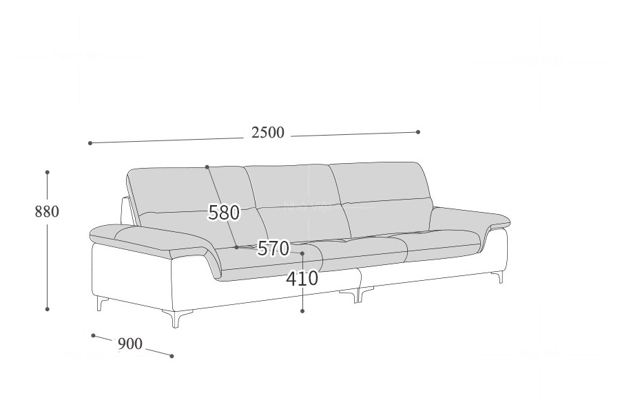 Sofa da công nghiệp Dh176