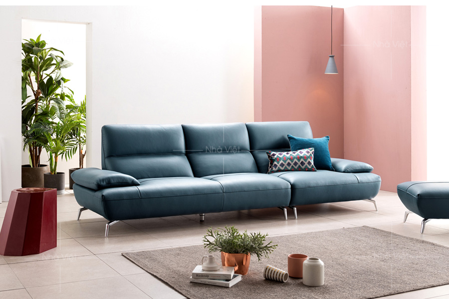 Sofa da chung cư hiện đại DH085