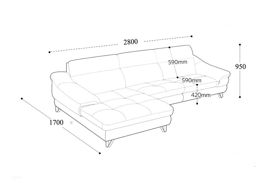 Sofa da cao cấp DH183