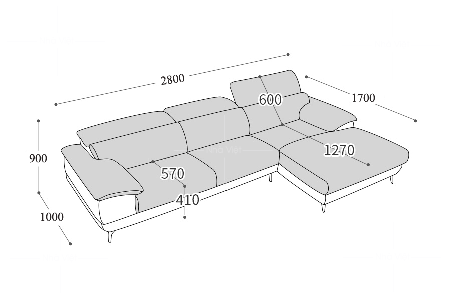 Sofa da công nghiệp DH 10