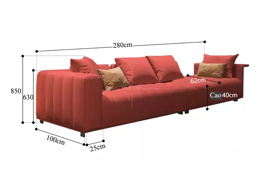 Sofa da Mitoni phong cách Italia DH14