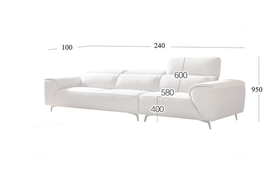 Sofa da chung cư DH24