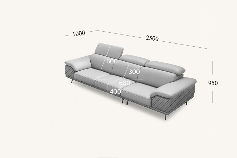 Sofa da phòng khách nhỏ DH 156