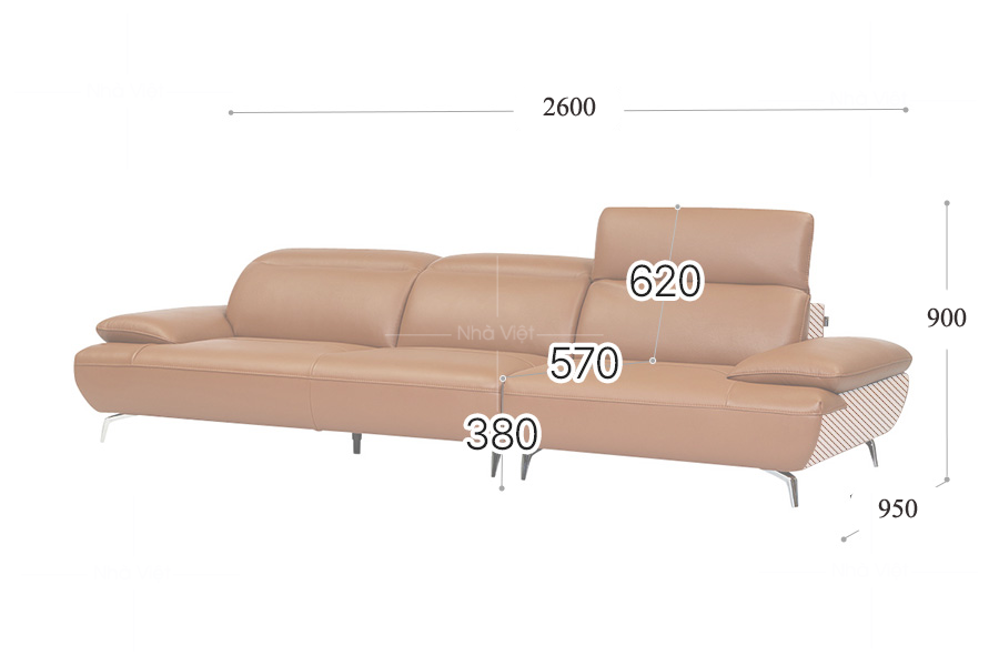 Sofa da cao cấp DH616