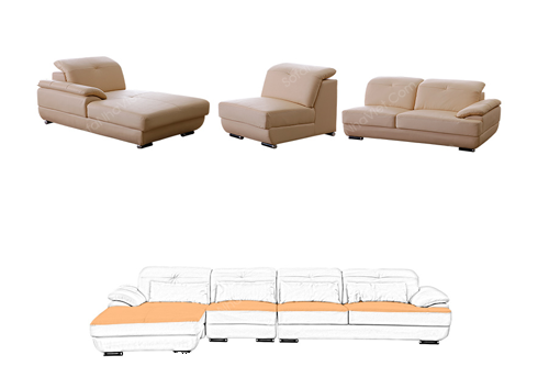 Sofa giả da cao cấp, Bán ghế sofa da Sofa da mã 029