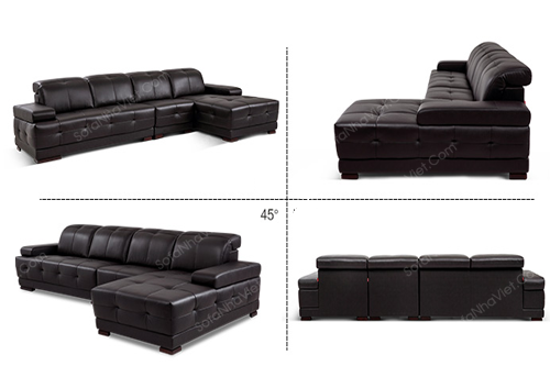 Ghế sofa da phòng khách hiện đại Sofa da mã 033