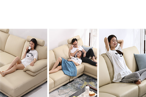 Bàn ghế sofa da bọc da Hàn Quốc cao cấp Sofa da mã 066
