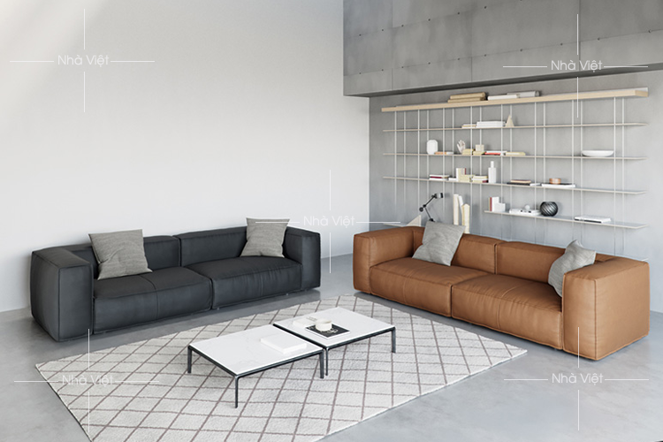 Sofa đẹp CiCo vải màu đen DL 100