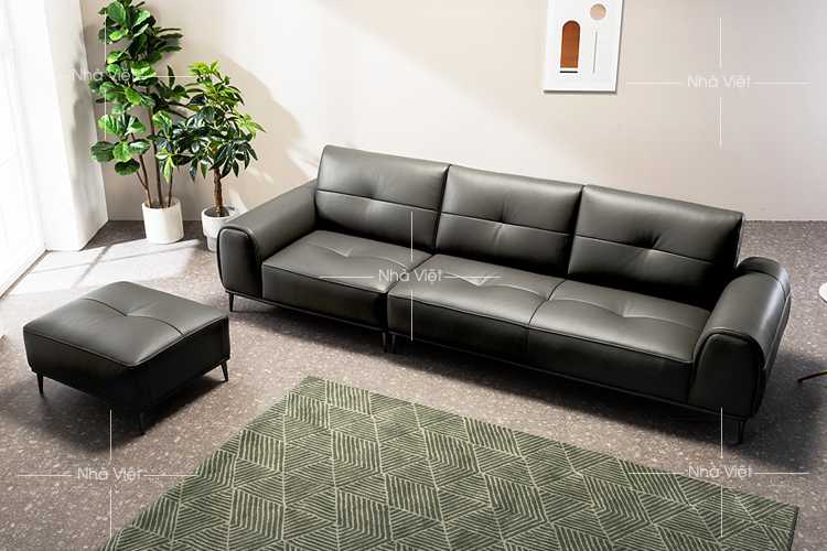 Mẫu thiết kế sofa đẹp chung cư mới kích thước 2.4m dài loại nhỏ Sofa đẹp kích thước 2.4m mã 107