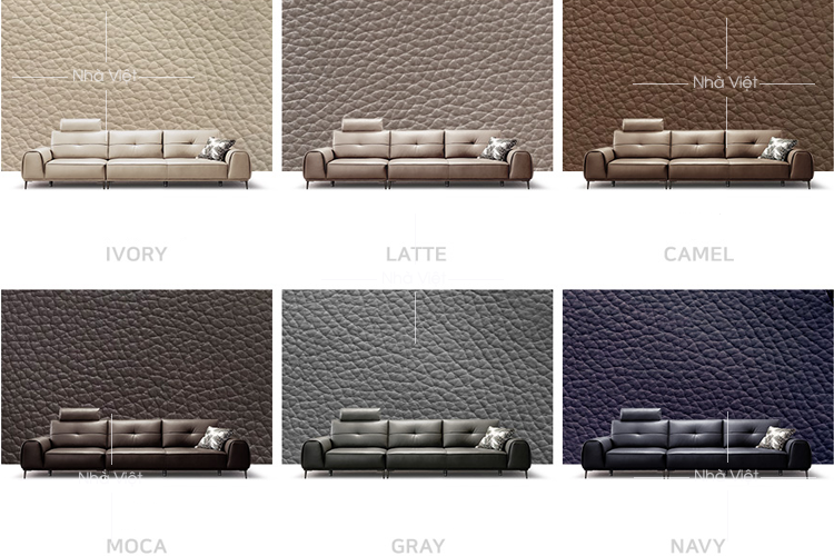 Mẫu thiết kế sofa đẹp chung cư mới kích thước 2.4m dài loại nhỏ Sofa đẹp kích thước 2.4m mã 107
