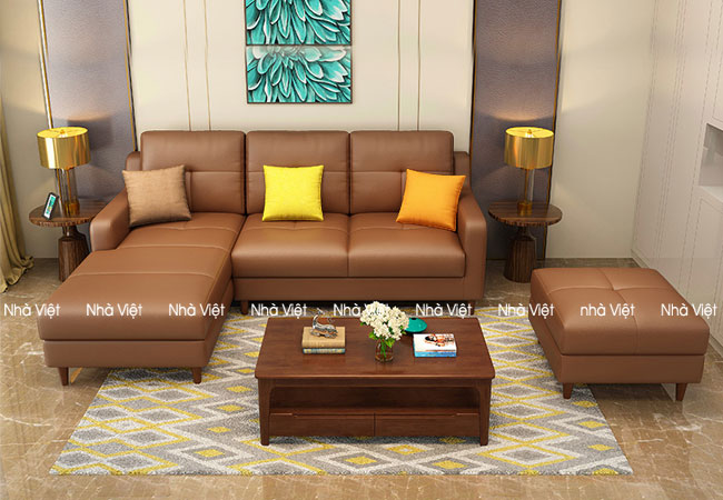 Các chất liệu tạo nên một bộ sofa góc đẹp và sang Sofa đẹp DL 73