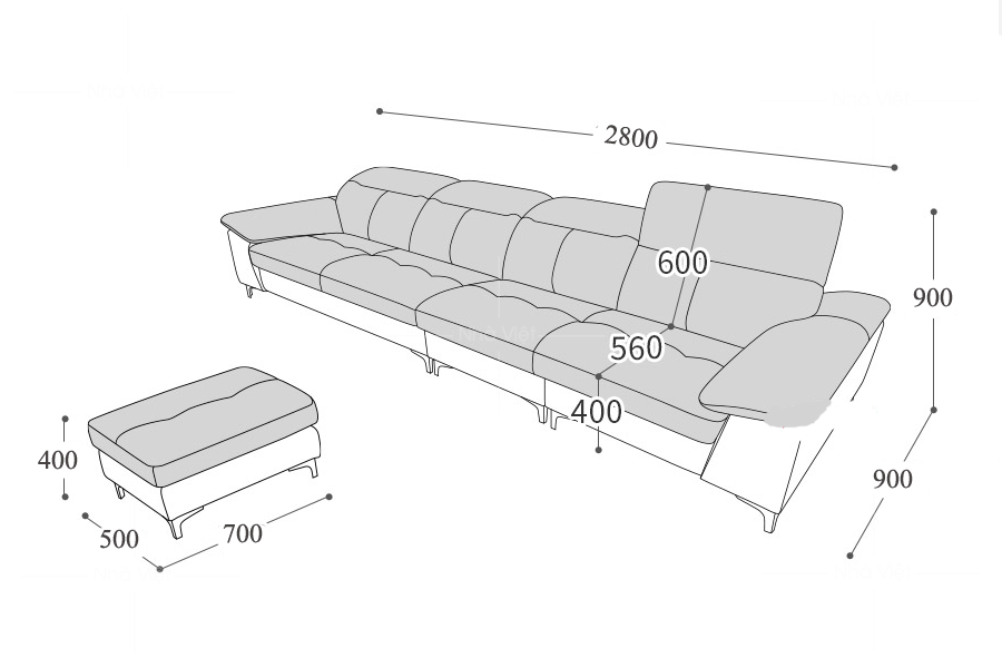 Sofa đẹp hiện đại DL96