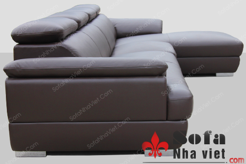 Bộ ghế sofa đẹp bọc da gam màu đen Sofa đẹp mã 083