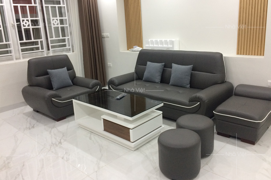 Bàn giao ghế sofa da gia đình chị Thuỷ - Vạn Phúc - Ba Đình - Hà Nội